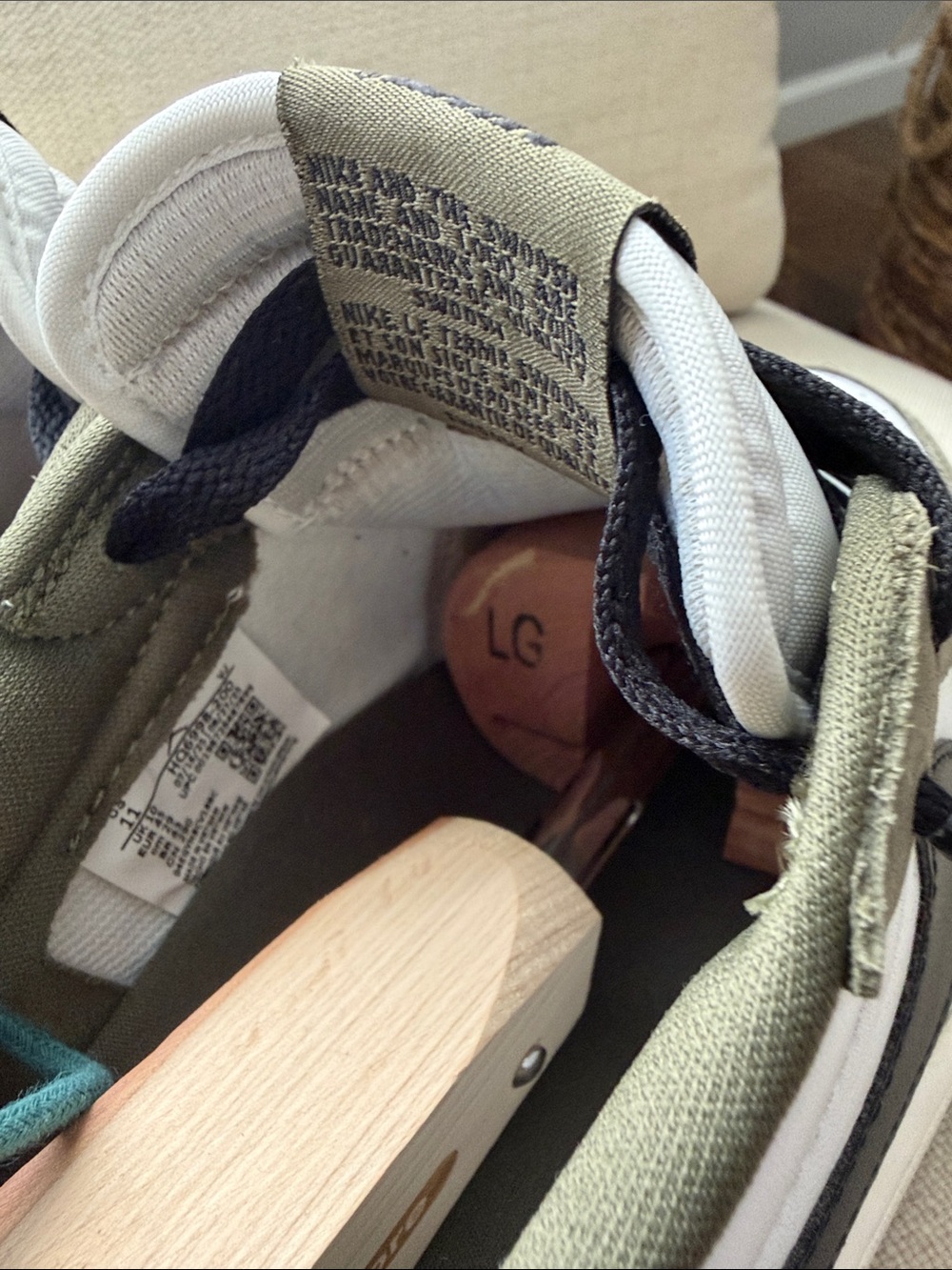 Nike Air Jordan 1 Low OG Medium Olive and Summit White / Size 11 - Picture 7 of 7